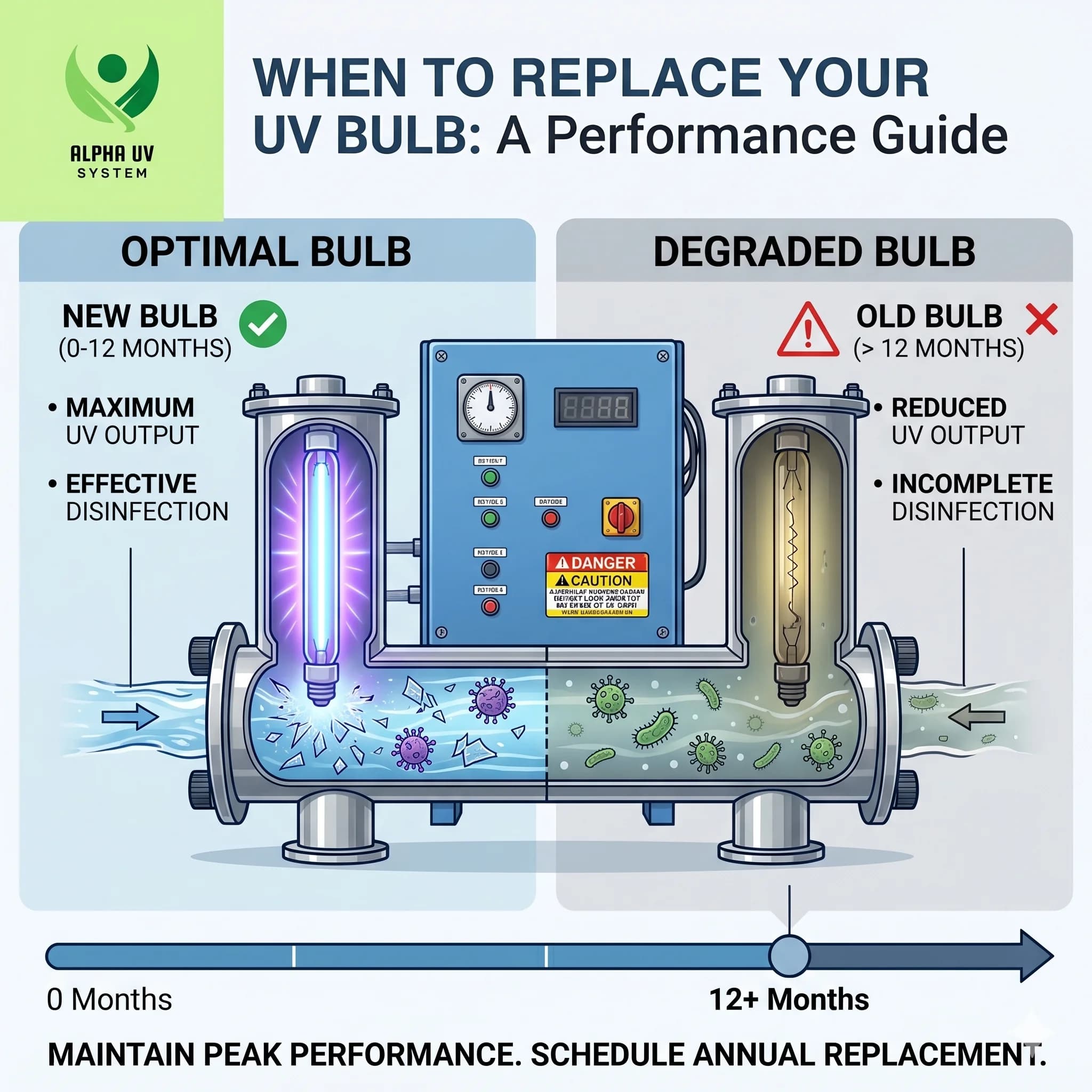 Replacing a UV Lamp: The 9,000-Hour Rule (and Why You Shouldn't Wait for It to Go Dark) — UV water treatment guide