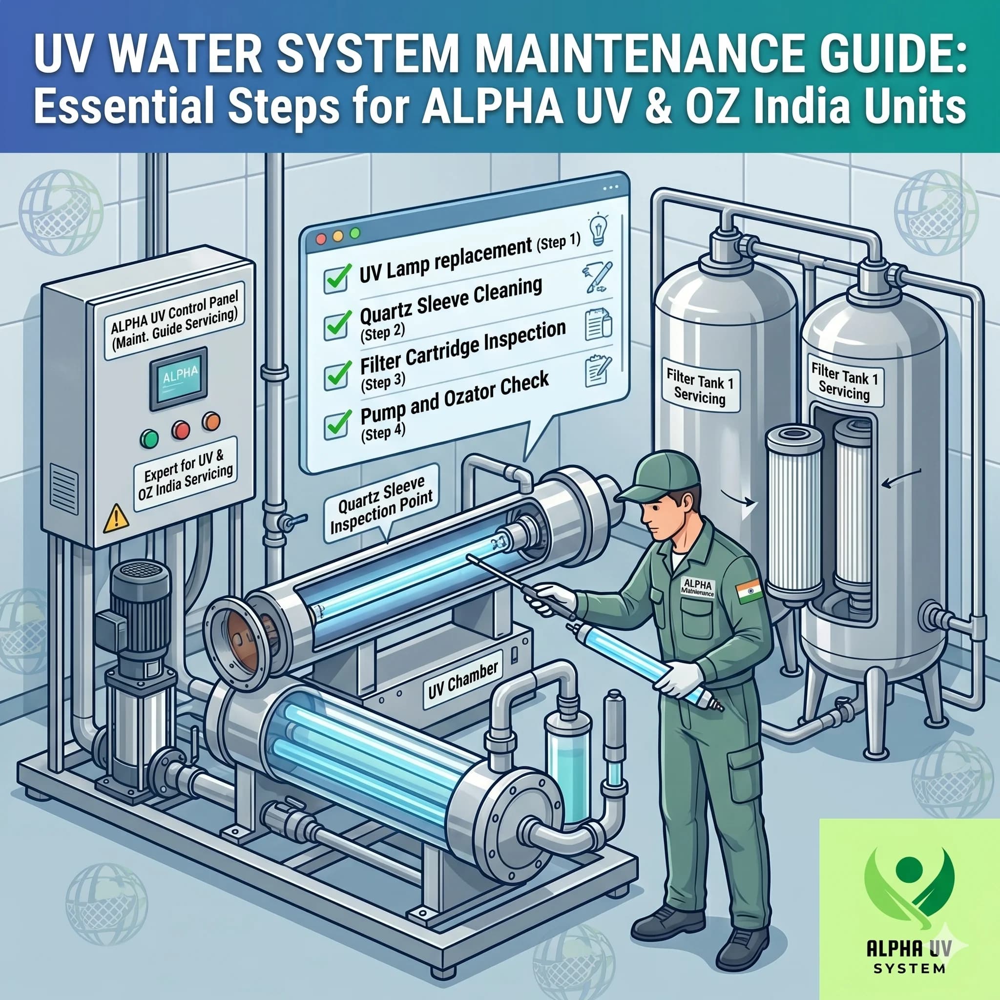 How Often Do UV Water Systems Need Maintenance? Complete Guide for India — UV water treatment guide
