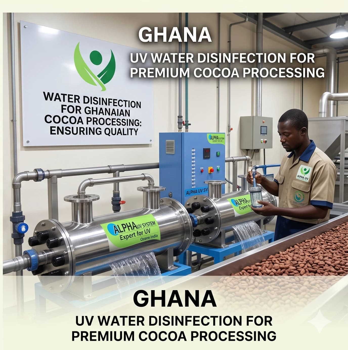 UV for Cocoa Processing in Ghana: Fermentation Water, Rainforest Alliance & COCOBOD Standards — UV water treatment guide